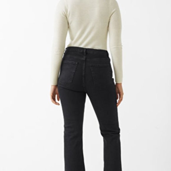 & Other Stories Mood Cut Cropped Jeans - Black - Picture 3 of 3